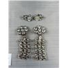 Image 2 : 4 Pairs of Nice Quality Vintage Clip on Earrings - Silver Tone