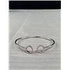 Image 2 : Signed MHJ For Michael Hill Jewellers - 925 Sterling Silver Bracelet/Cuff/Bangle - 2.25" Opening - 6
