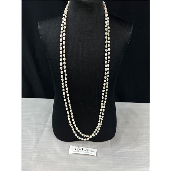 Double Strand 33" Genuine Fresh Water Pearl & Beaded Necklace