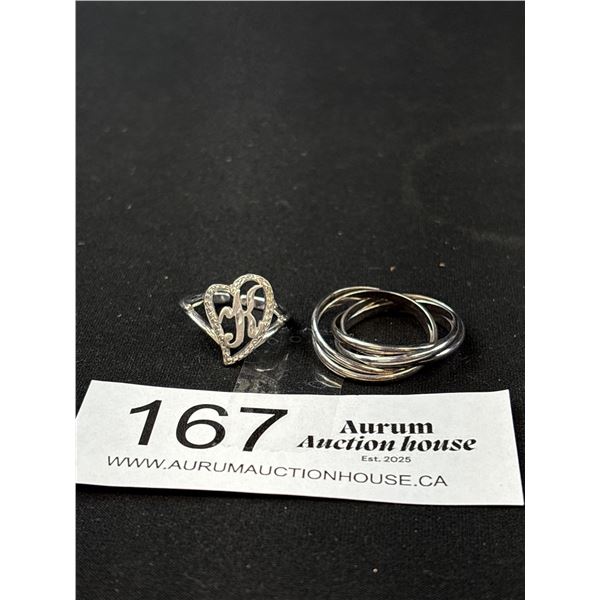 Vintage 925 Sterling Silver Amethyst Marcacite Ring - Size 9 - Marked & Tested