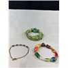 Image 5 : Lot Of 6 Bracelet Lot - Assorted Beads, Glass, Lampwork, Gemstones And More