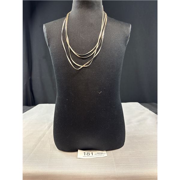 78" 925 Sterling Silver Herringbone Chain - 16.0 Grams - Marked & Tested