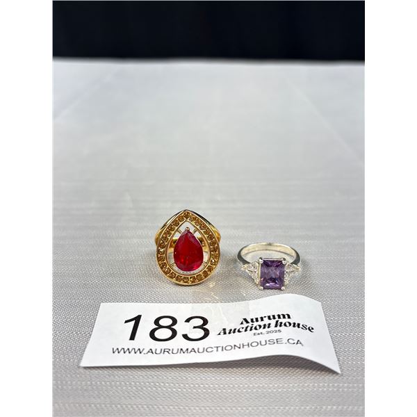 2 Nice Quality Dinner Rings Size 10