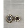 Image 2 : 4 Vintage Rhinestone Brooches