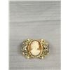 Image 3 : Vintage Genuine Shell Cameo Brooch - Filigree Setting With Marcasites