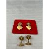 Image 3 : Vintage Designer Cuff Links Lot - Signed Swank, Hickok & Lambournes Birmingham