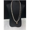 Image 2 : 2 Genuine Fresh Water Pearl & Beaded Necklaces - 54" & 38"