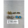 Image 1 : 4 Pairs Of Vintage Clip One Earrings