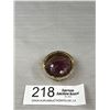 Image 3 : Large Vintage Amethyst Glass Brooch 1.5" Across