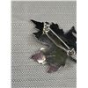 Image 3 : 925 Sterling Silver Maple Leaf Brooch - 1 5/16" X 1 3/16" - 5.2 Grams - Marked & Tested