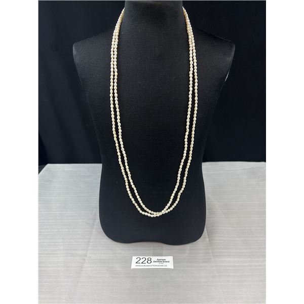 60" Genuine Fresh Water Pearl Necklace