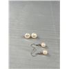 Image 4 : 4 Pairs Of Quality Vintage Genuine Pearl Pierced Earrings