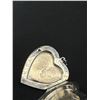 Image 3 : Vintage 925 Sterling Silver Large Etched Heart Locket - 1 7/8" X 1 1/4" - 9.2 Grams - Marked & Teste