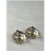 Image 3 : 3 Pairs Vintage Prong Set Arora Borealis & Rhinestone Clip On And Screwback Earrings