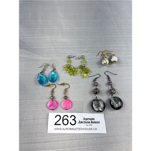 5 Pairs Vintage Dangle Earrings - Nice Mix