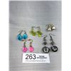 Image 1 : 5 Pairs Vintage Dangle Earrings - Nice Mix