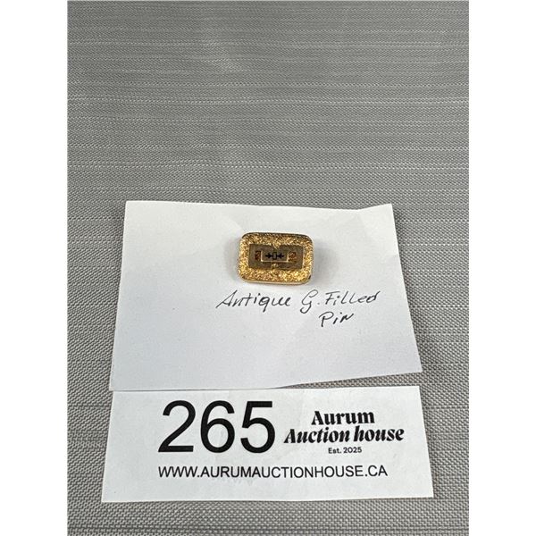 Antique Gold Filled Pin