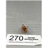 Image 1 : Vintage 925 Sterling Silver Amber Ring - Size 5.5 - Marked & Tested