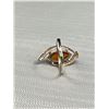 Image 3 : Vintage 925 Sterling Silver Amber Ring - Size 5.5 - Marked & Tested