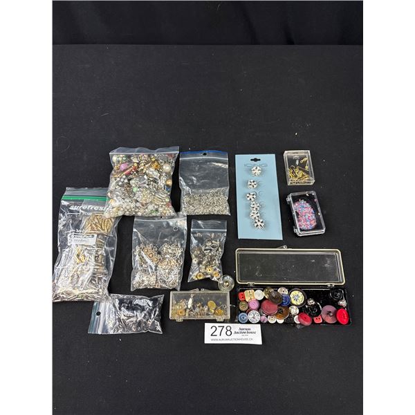 Jewelry Finds Lot Vintage & Contemporary  - Great For Making Jewelry & Crafting