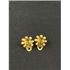 Image 5 : 3 Vintage Prong Set Arora Borealis Rhinestone Clip On And Screwback Earrings - One Signed Austria -