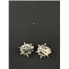 Image 7 : 3 Vintage Prong Set Arora Borealis Rhinestone Clip On And Screwback Earrings - One Signed Austria -