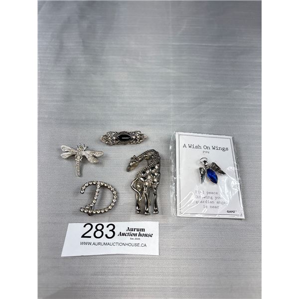 5 Assorted Vintage Brooch/Pins