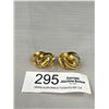 Image 1 : Vintage Signed Napier Knot Screwback Earrings - EUC