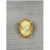 Image 3 : Shell Cameo Brooch 1 3/8"