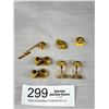 Image 5 : Vintage Lot Of Cuff Links (Big Round Green Ones Are Stone), Tie Pins & Brass Animal Pins