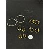 Image 1 : 5 Pairs Of Assorted Hoop Earrings