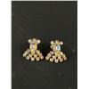 Image 2 : Vintage Signed Coro Arora Borealis Rhinestone Screwback Earrings