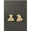 Image 3 : Vintage Signed Coro Arora Borealis Rhinestone Screwback Earrings
