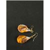 Image 5 : Large Iridescent Shell Earrings & Matching Pendant On 18" Chain