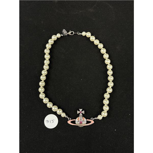 Signed Westwood Mini Bas Relief Necklace