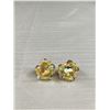 Image 6 : 3 Pairs Of Vintage AB Crystal Cluster Clip On Earrings
