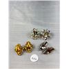 Image 3 : 5 Pairs Of Vintage Clip On Earrings