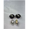 Image 3 : 4 Pairs Of Vintage Clip On Earrings