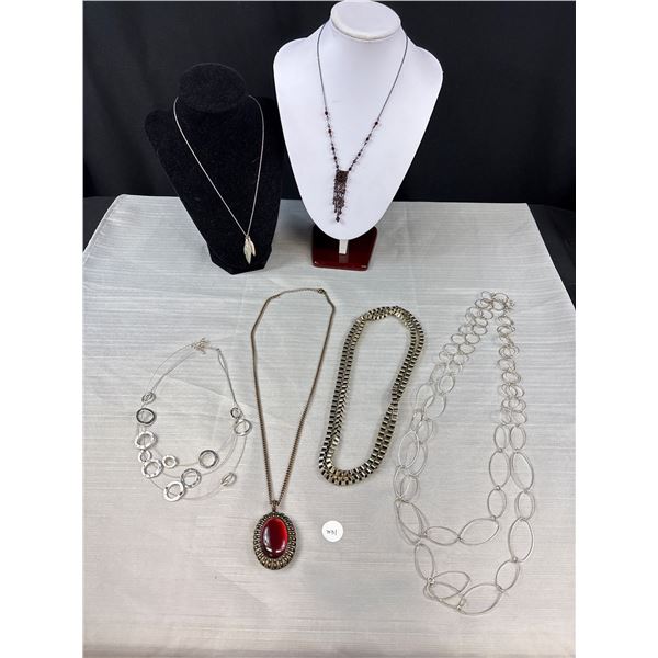 Variety Of 6 Vintage Statement Necklaces
