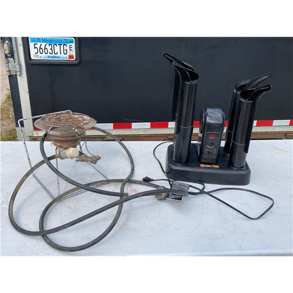 PROPANE DAISY HEATER AND PEETDRYER ELECTRIC BOOT DRYER