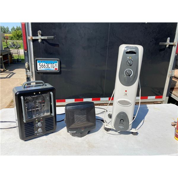 HEATERS; LOT OF 3