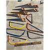 Image 1 : CROSSCUT SAWS, BOW SAWS, AND LEVEL; LOT