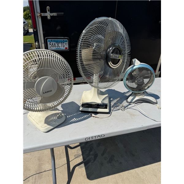 FANS; LOT OF THREE