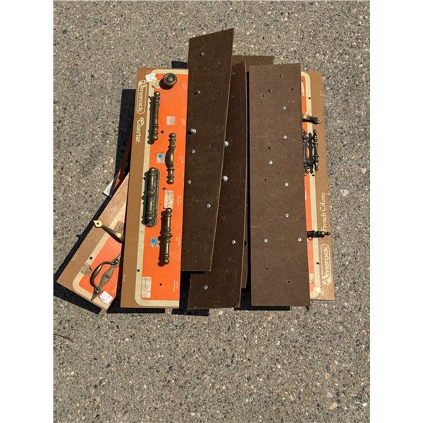 DRAWER PULL SAMPLES BOARDS; LOT