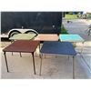 Image 1 : FOLDING CARD TABLES; LOT OF 5