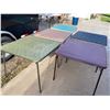Image 4 : FOLDING CARD TABLES; LOT OF 5