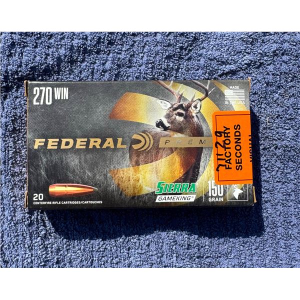 270 WIN FEDERAL PREMIUM SIERRA GAME KING BTSP (INTERNAL REFERENCE: G)