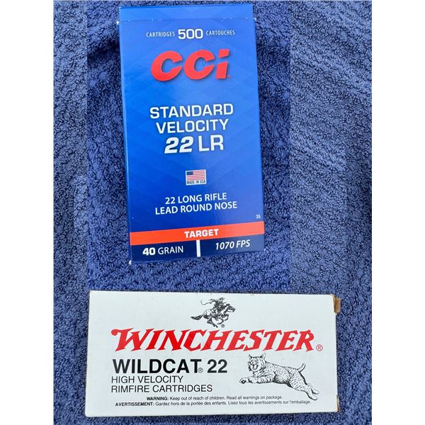.22 LR CCI AND WINCHESTER WILDCAT HIGH VELOCITY (INTERNAL REFERENCE: II)
