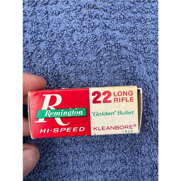 .22 LONG RIFLE REMINGTON "GOLDEN" BULLET (INTERNAL REFERENCE: PP)