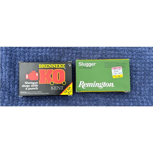 12 GA SLUG REMINGTON AND BRENNEKE (INTERNAL REFERENCE: EEE)